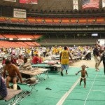 Evacuees in the Astrodome
