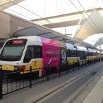 DART rail line train