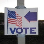 Vote sign