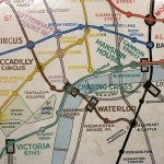 London's subway system map