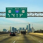 US-59 towards downtown Houston