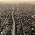 Los Angeles skyline from above