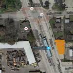 Google map satellite view of Fulton Street in Houston