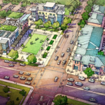 Rendering of a shopping center