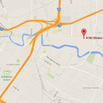 4100 Clinton shown on a map of Houston