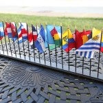 Miniature international flags