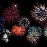 Fireworks exploding