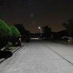 Streetlights on a road