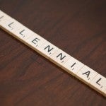 Letter tiles spelling Millennials