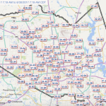 Rainfall totals for the Houston area during Hurricane Harvey