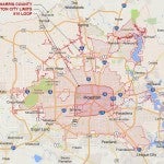 Map of Harris County 
