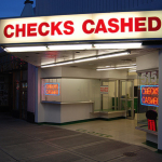 Checks cashed sign