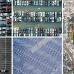 parking lots aerial views