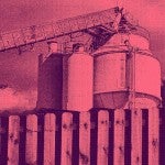 photo illustration for story about concrete batch plants in Harris County residential areas