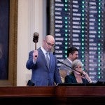 House Speaker Dennis Bonnen presiding over his first votes as speaker of the house. Jan. 9, 2019. Miguel Gutierrez Jr. / The Texas Tribune.  Miguel Gutierrez Jr. / The Texas Tribune.