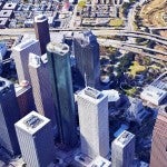 View of Downtown Houston from Google Earth