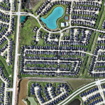 aerial photo of Fresno, Texas