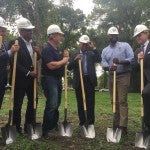 Elected officials at groundbreaking