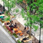 seasonal parklet in philadelphia