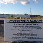 Notice of Variance Request sign