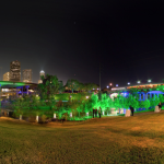 Buffalo Bayou event at night