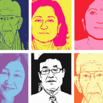 Series of portraits of Asian Americans