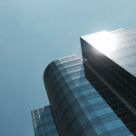 Skyscrapers in the sun