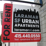 For rent sign in San Francisco