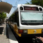 Dallas light rail train