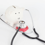 Stethoscope with piggy bank