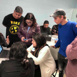 Organizers with Houston HOME Coalition learn about in-take process for housing assistance