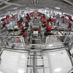 Tesla assembly floor