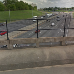 View of I-85 from overpass