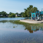 Flooded waters
