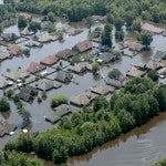 Flooded homes