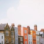 Colorful houses for sale
