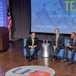 Evan Smith, CEO of The Texas Tribune speaks with Austin Mayor Steve Adler and Houston Mayor Sylvester Turner