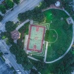 Houston park by Toyota Center