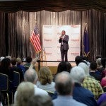 Ben Carson speaking to audience