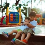 Boys playing