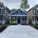 Front of three Burghli homes