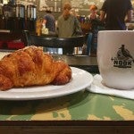 Croissant and a cup of coffee