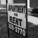 Apartment for rent sign