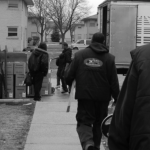 Men moving