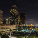 Night Houston skyline