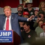 Trump campaigning