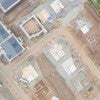 Overhead view of neighborhood construction