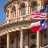 Building with Texas flag
