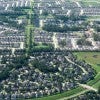 An aerial view of a residential development in Houston.