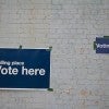 Voting sign Voting sign